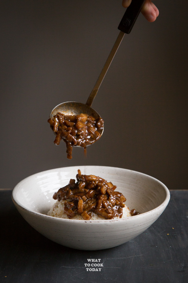 Pressure Cooker Lu Rou Fan (Taiwanese Braised Pork Belly Rice)