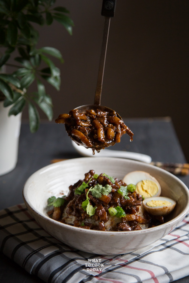 Pressure Cooker Lu Rou Fan (Taiwanese Braised Pork Belly Rice)