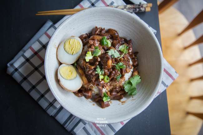 Pressure Cooker Lu Rou Fan (Taiwanese Braised Pork Belly Rice)