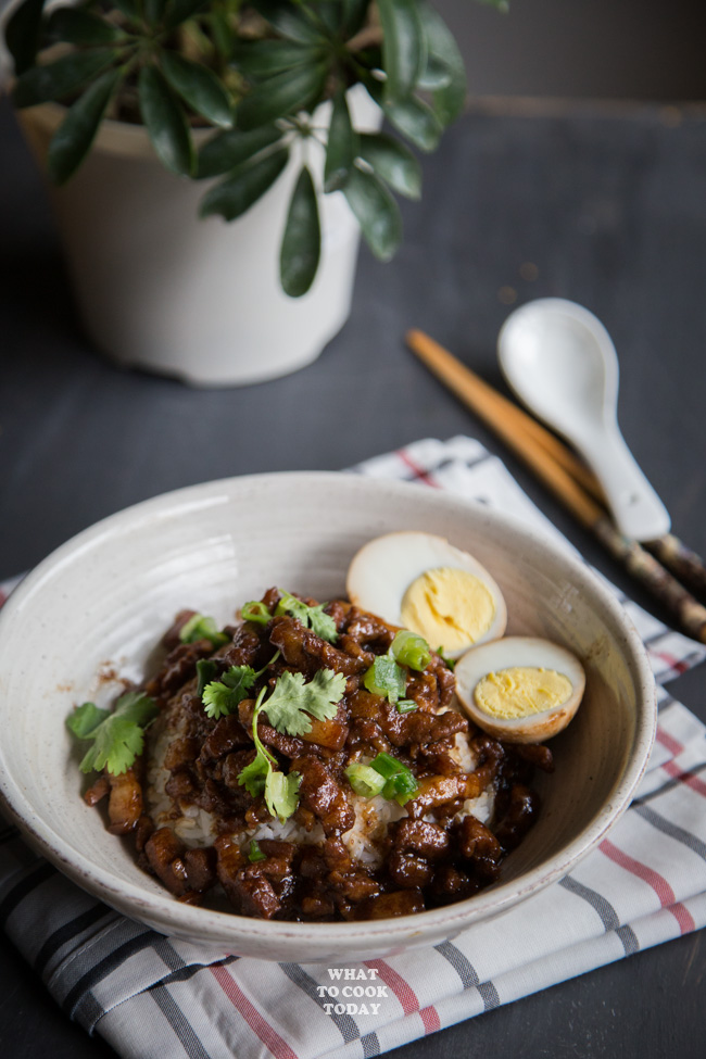 Pressure Cooker Lu Rou Fan (Taiwanese Braised Pork Belly Rice)