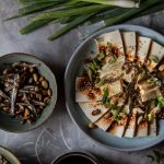 Silken tofu with fried anchovies and peanuts