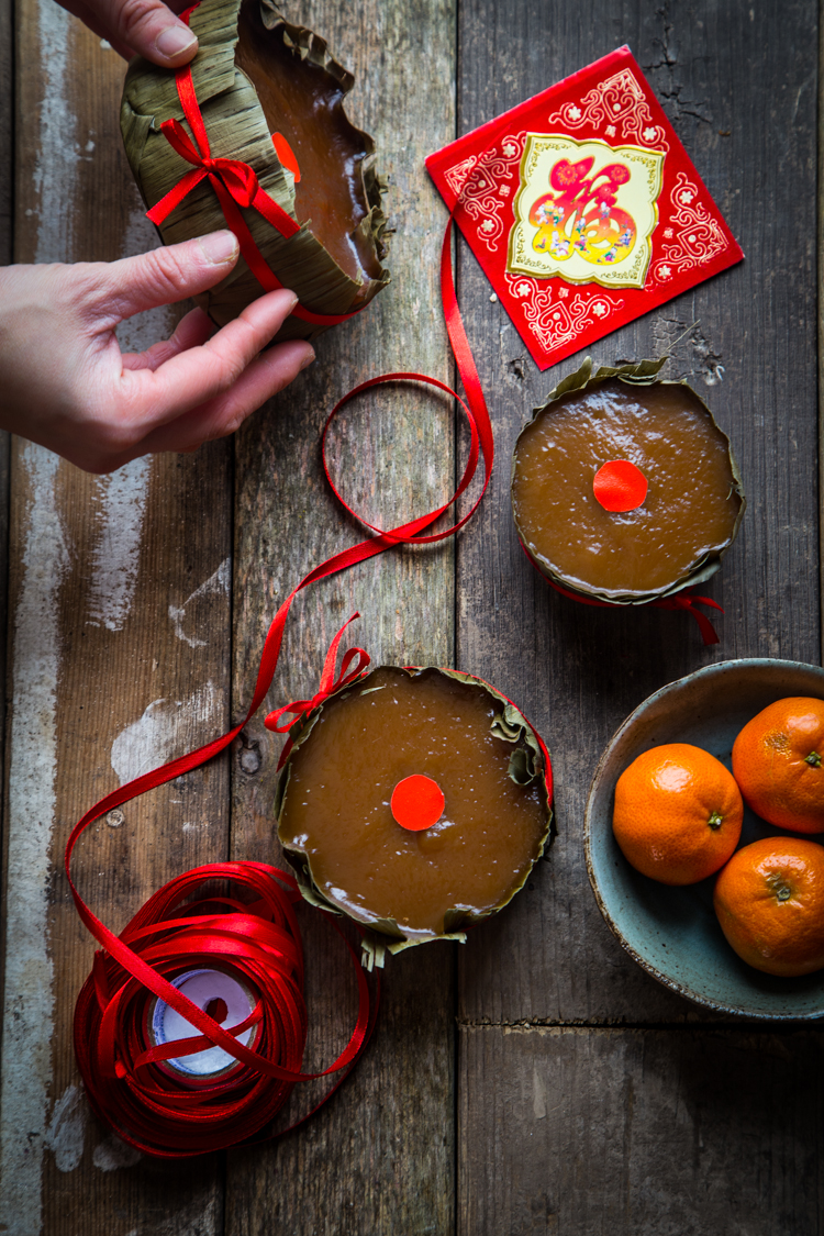 Kue Bakul (Chinese Nian Gao/Sweet Sticky Rice Cake)