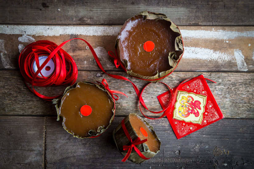 Traditional Lunar New Year Nian Gao (sweet sticky rice cake)