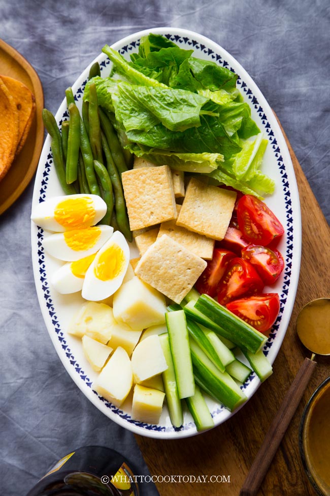 How To Make The Best Gado Gado Salad #gadogadosalad #gadogado #gadogadodressing