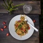 Spring spaghetti with chicken and pesto ala Genovese #DareToPair #ad