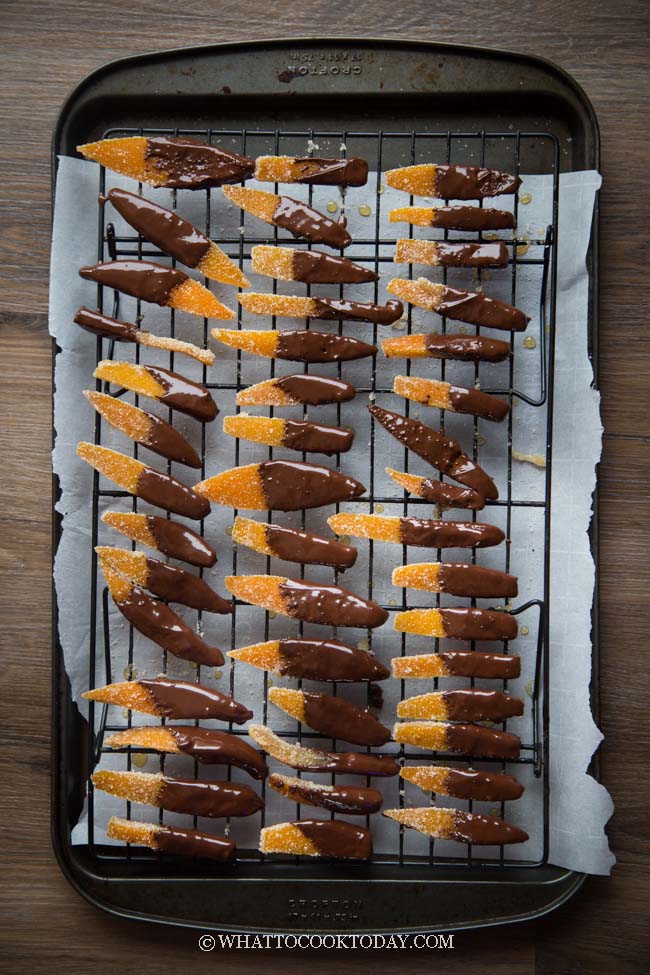 Orangettes Recipe (Chocolate Candied Orange Peel)