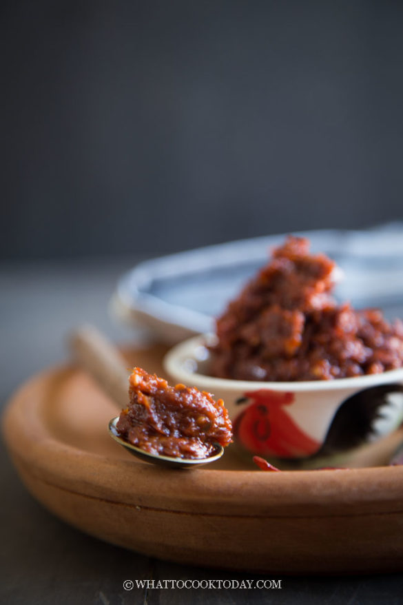 How To Make Basic Dried Chili Paste (Chili Boh / Cabe Giling)