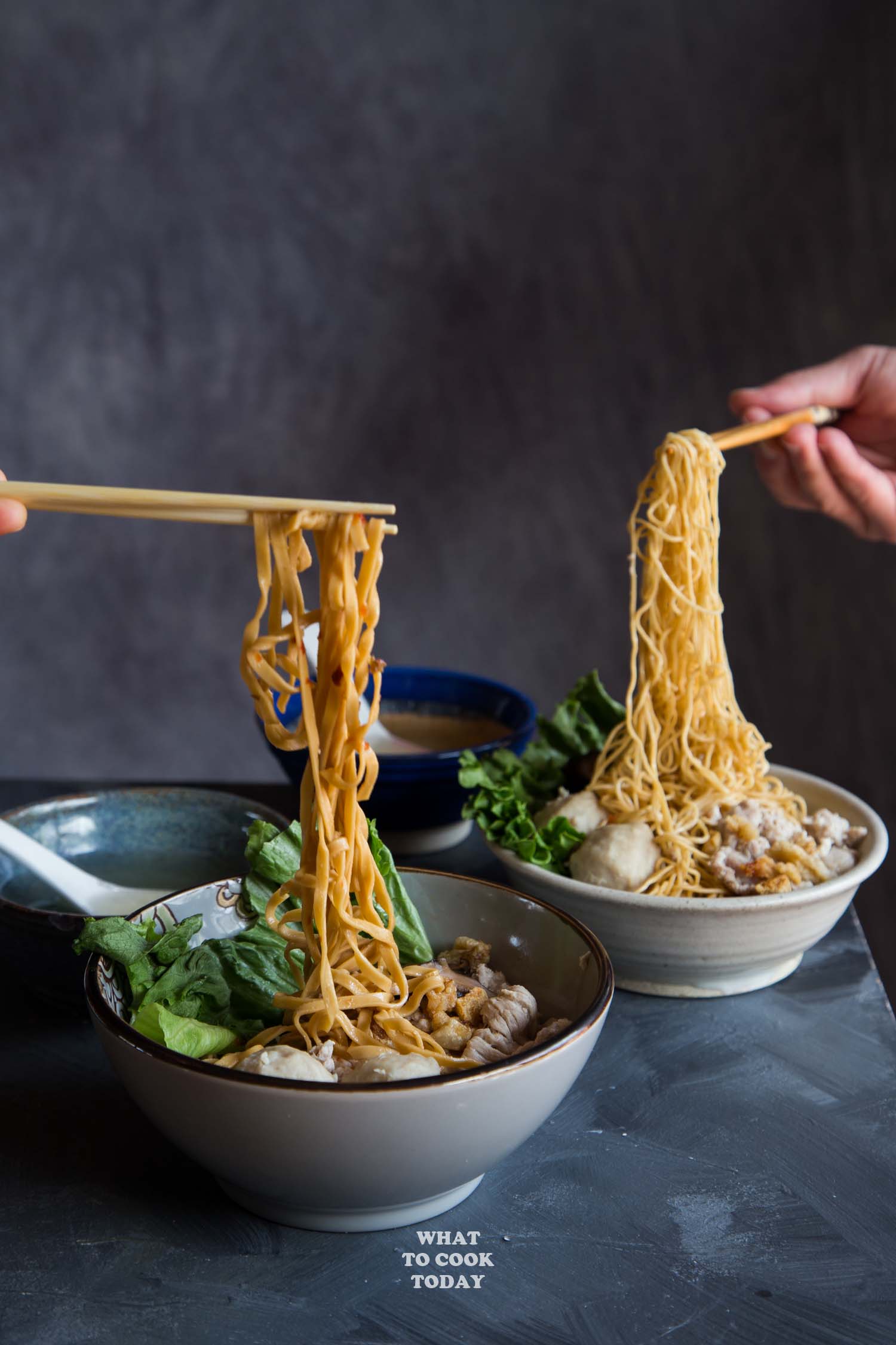 Easy Singapore Bak Chor Mee (Minced Pork Noodle)