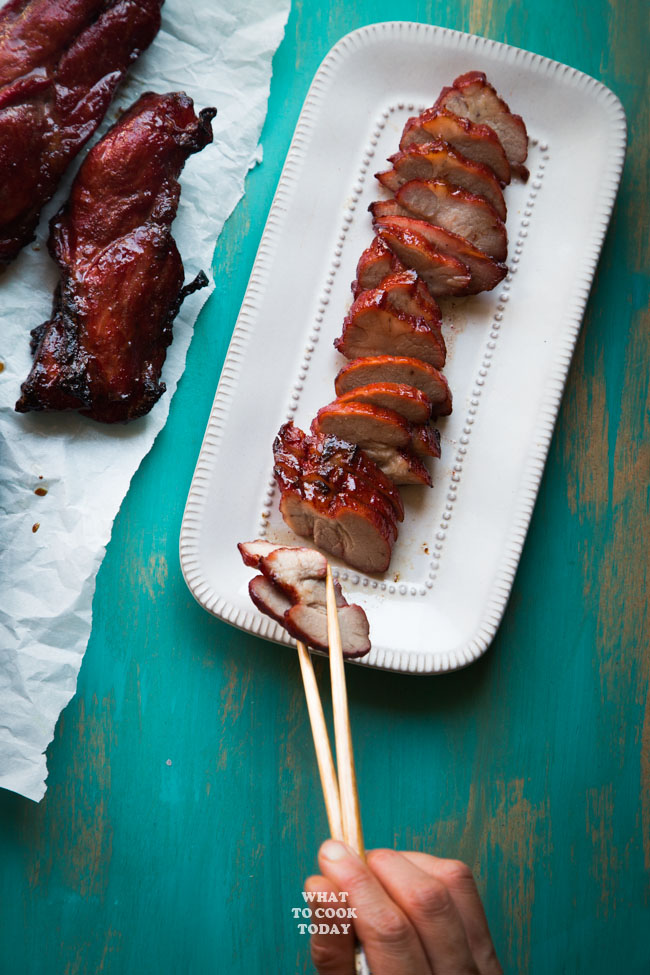 Easy Chinese Char Siu BBQ Pork (Oven or Pan-Roasted)