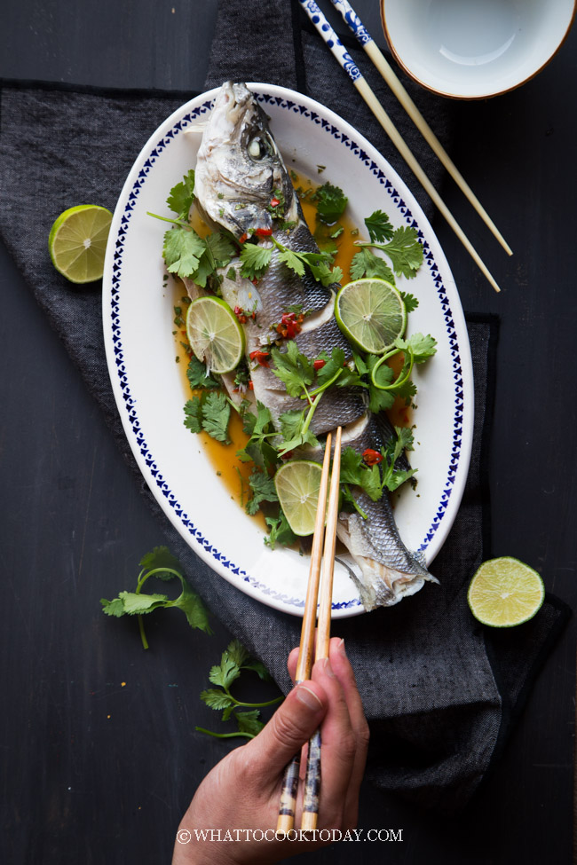 Thai Style Steamed Lemon Whole Fish