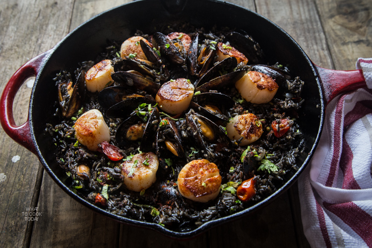 How To Make Squid Ink Seafood Paella