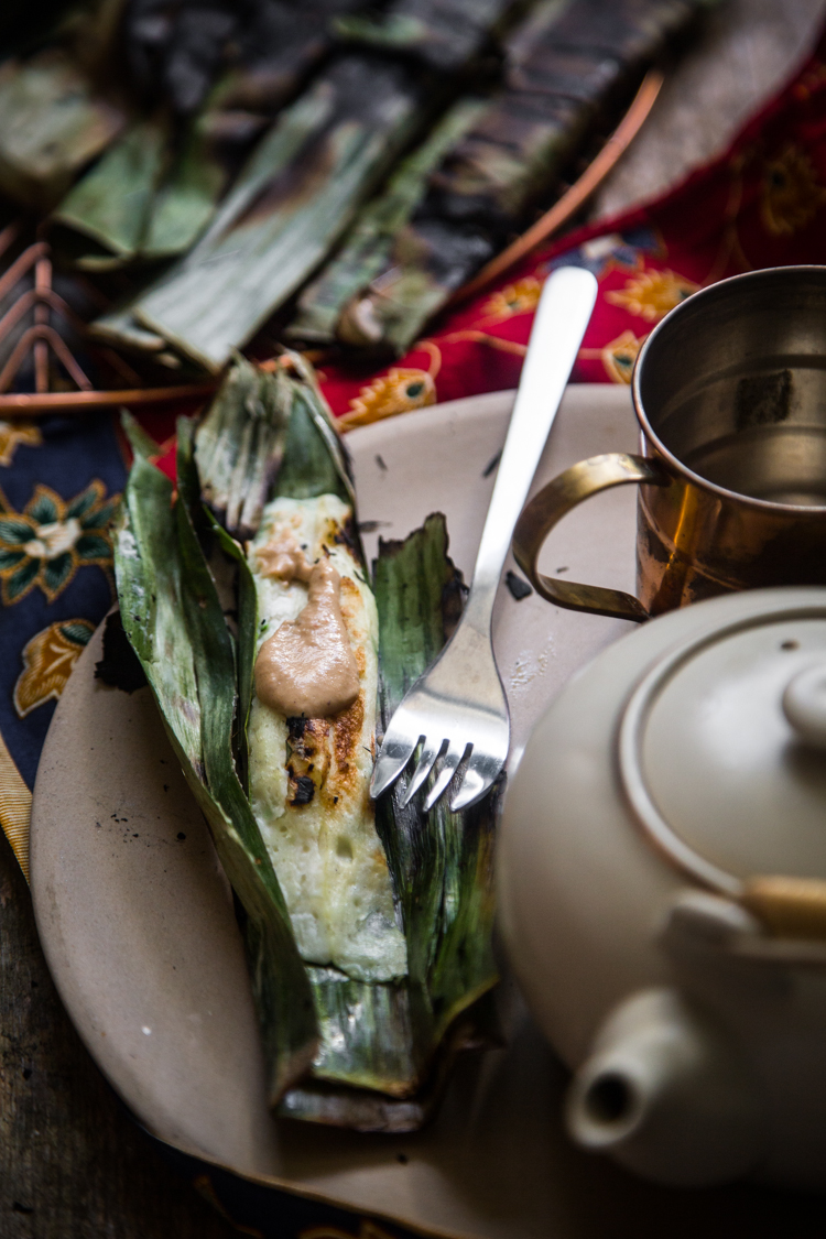 Grilled fish cake in banana leaves (Otak Otak)