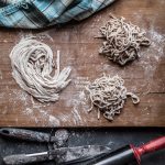 Homemade five-spice noodles (by hands)