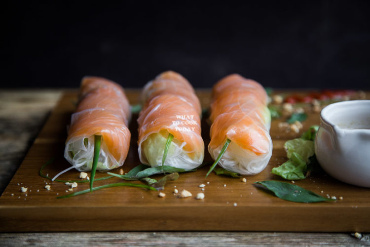 Smoked Salmon Fresh Spring Rolls What To Cook Today