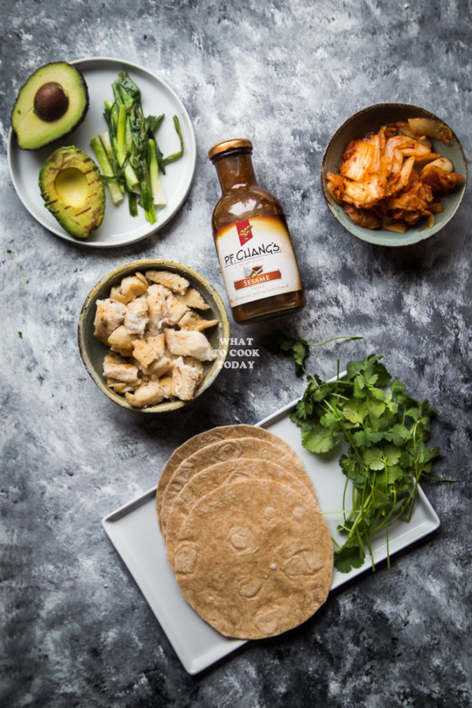 Easy Sesame Fish Kimchi Taco - What To Cook Today