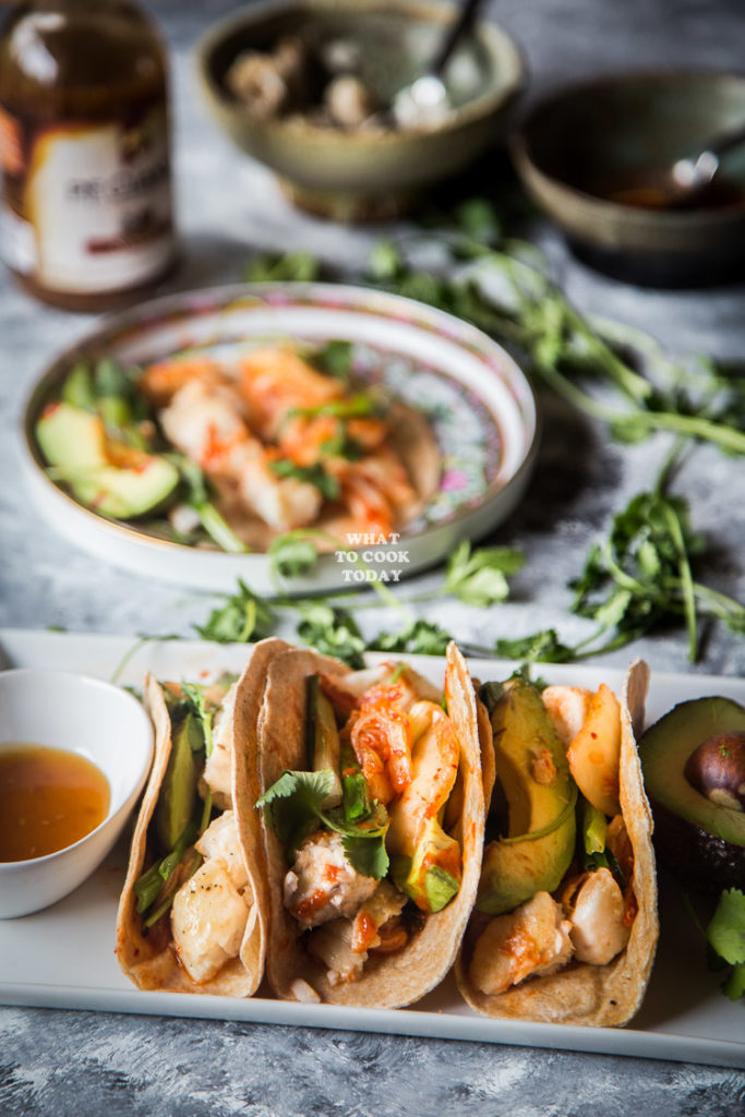 Easy Sesame Fish Kimchi Taco - What To Cook Today