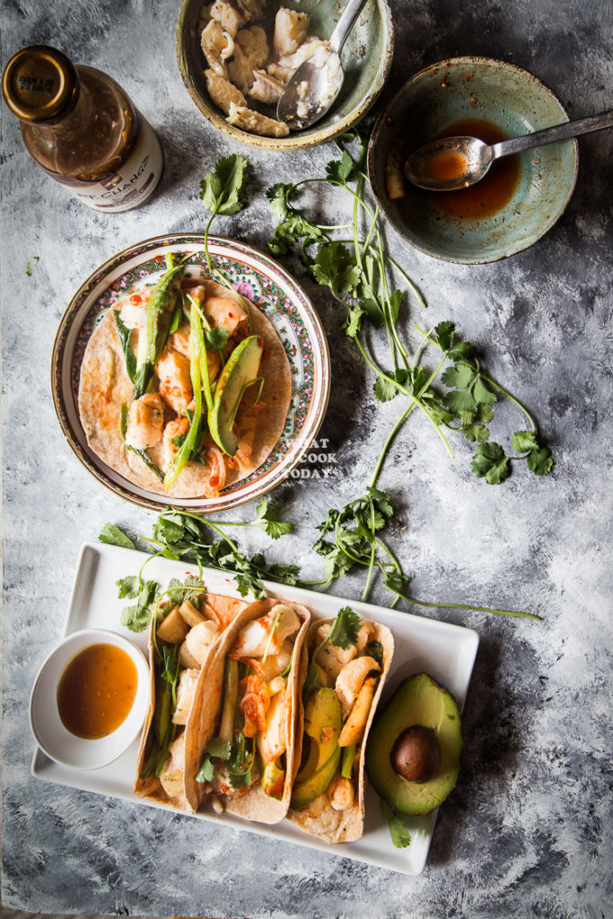 Easy Sesame Fish Kimchi Taco - What To Cook Today