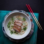 Somen Noodle Soup with Pan-fried Pork Belly
