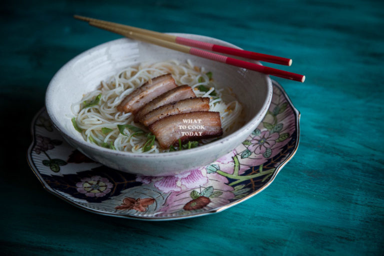 Somen Noodle Soup with Panfried Pork Belly What To Cook Today