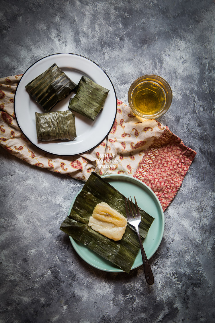 Kue Nagasari (Indonesian Rice Flour Cake with Banana)