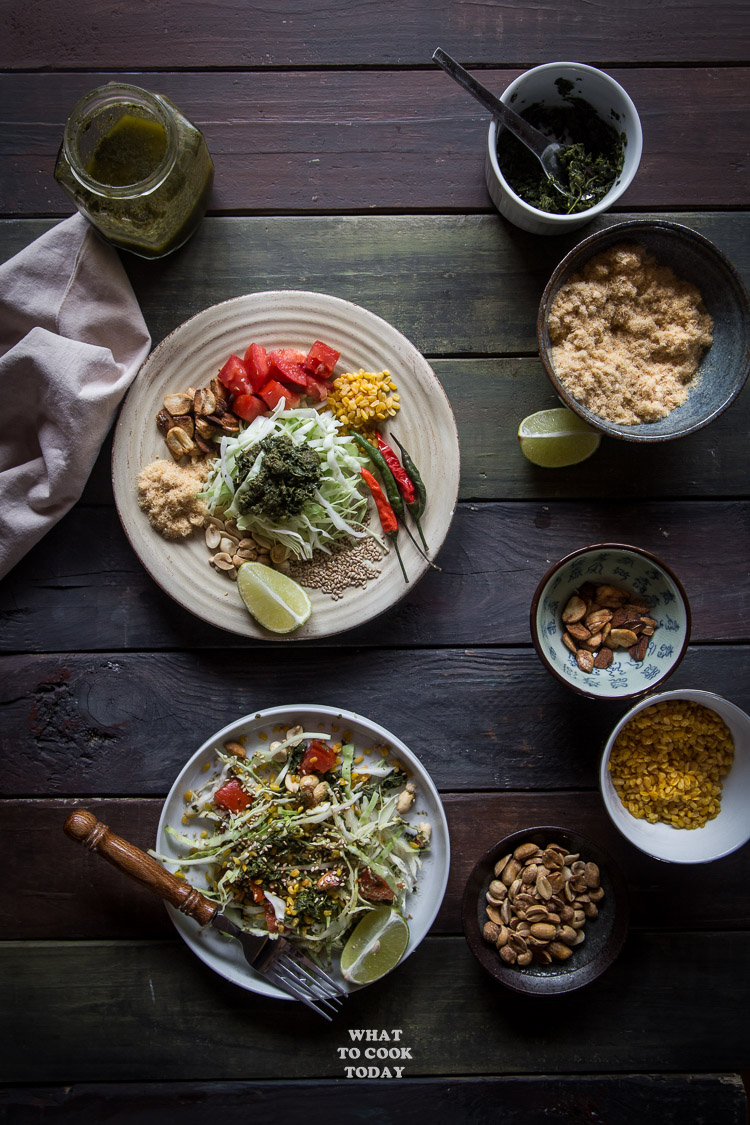 Lahpet Thoke (Burmese Pickled Tea Leaves Salad)