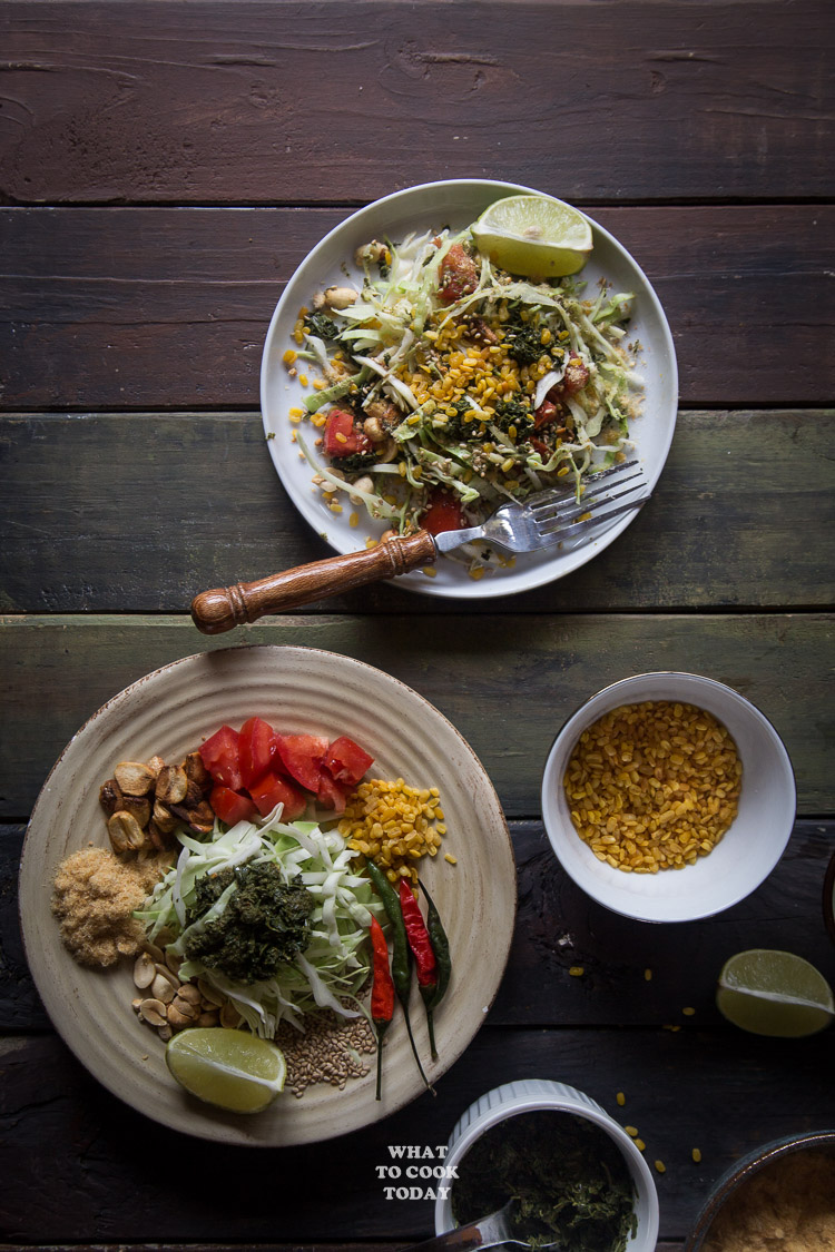 Lahpet Thoke (Burmese Pickled Tea Leaves Salad)