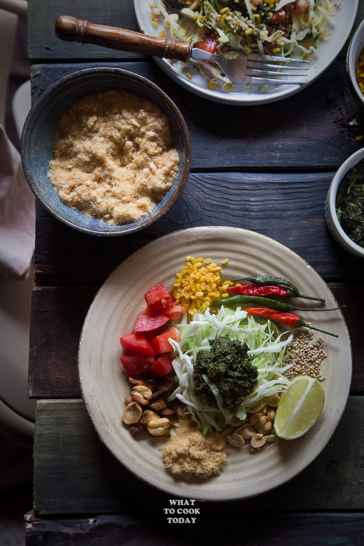 Lahpet Thoke (Burmese Pickled Tea Leaves Salad)