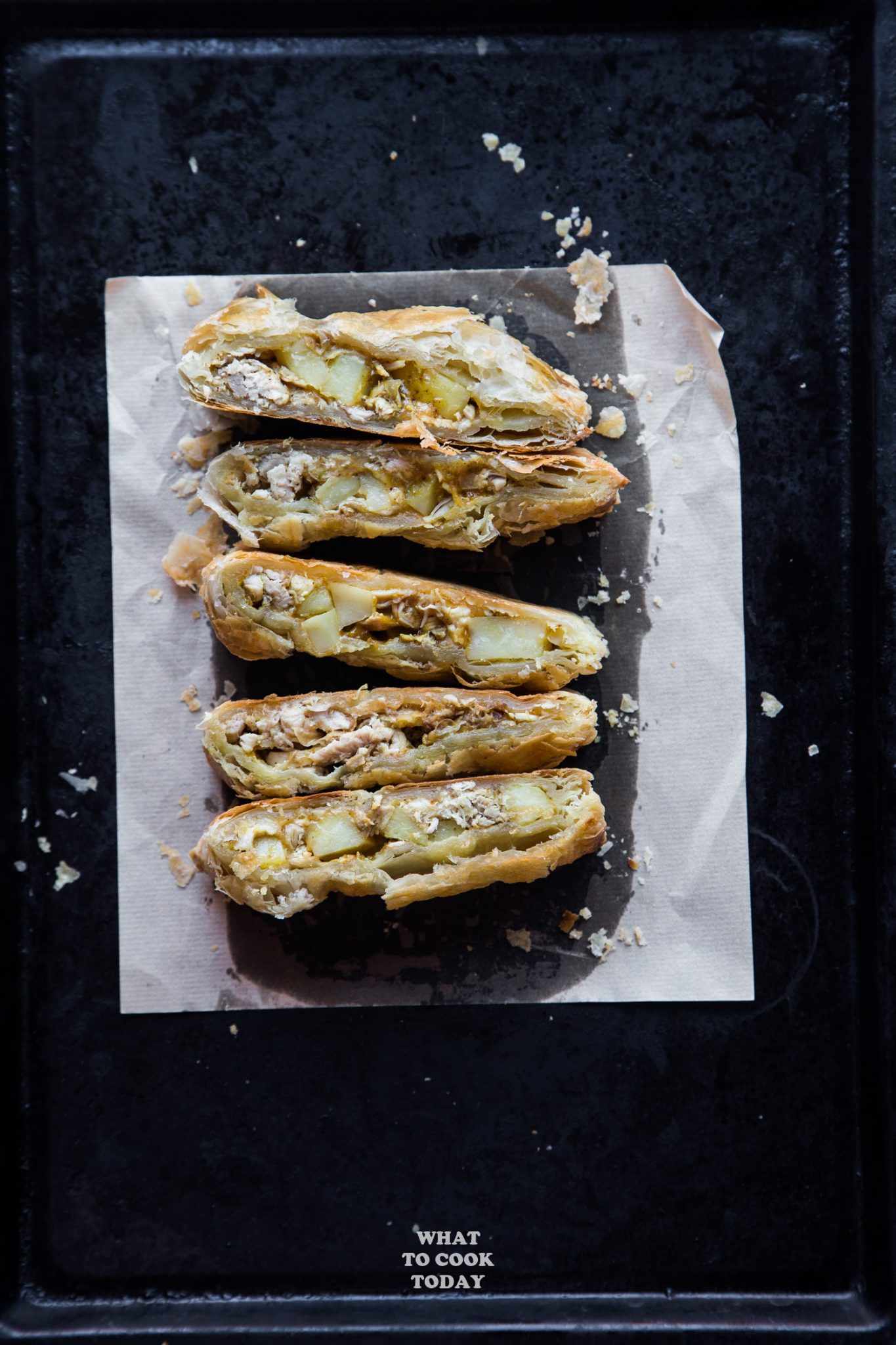 Thanksgiving Leftover Turkey Curry Puff Pastry #thanksgiving #leftover #turkey #puffpastry