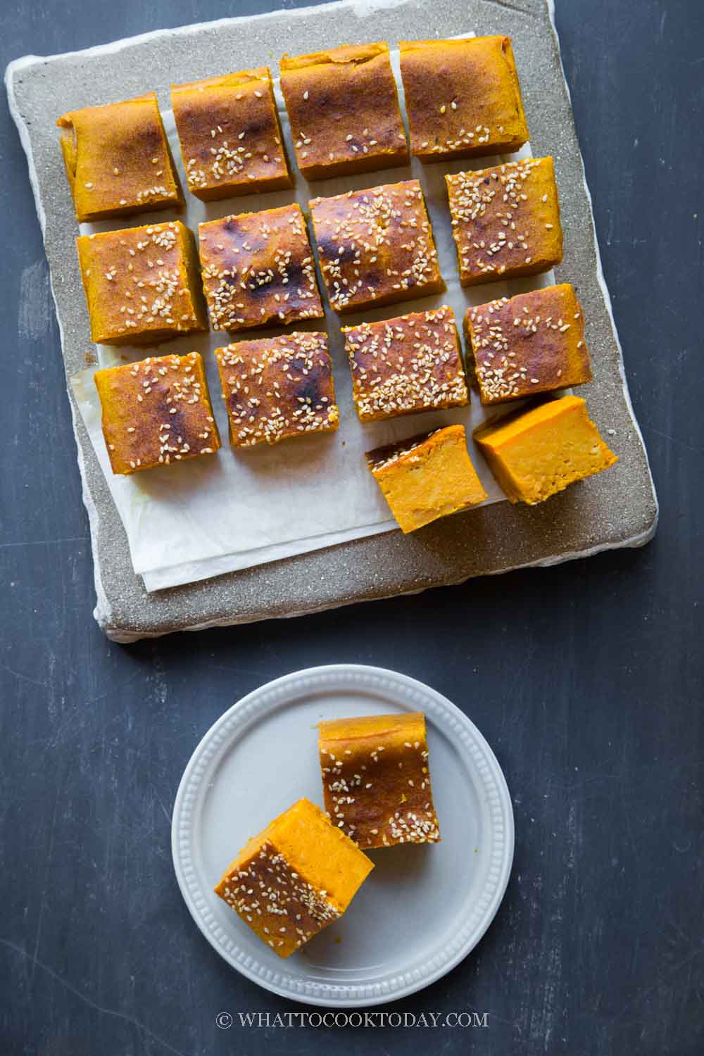 Bingka Labu Kuning Bakar Malay Baked Pumpkin Cake