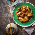 Pan-fried Cod Fish with Crispy Ginger