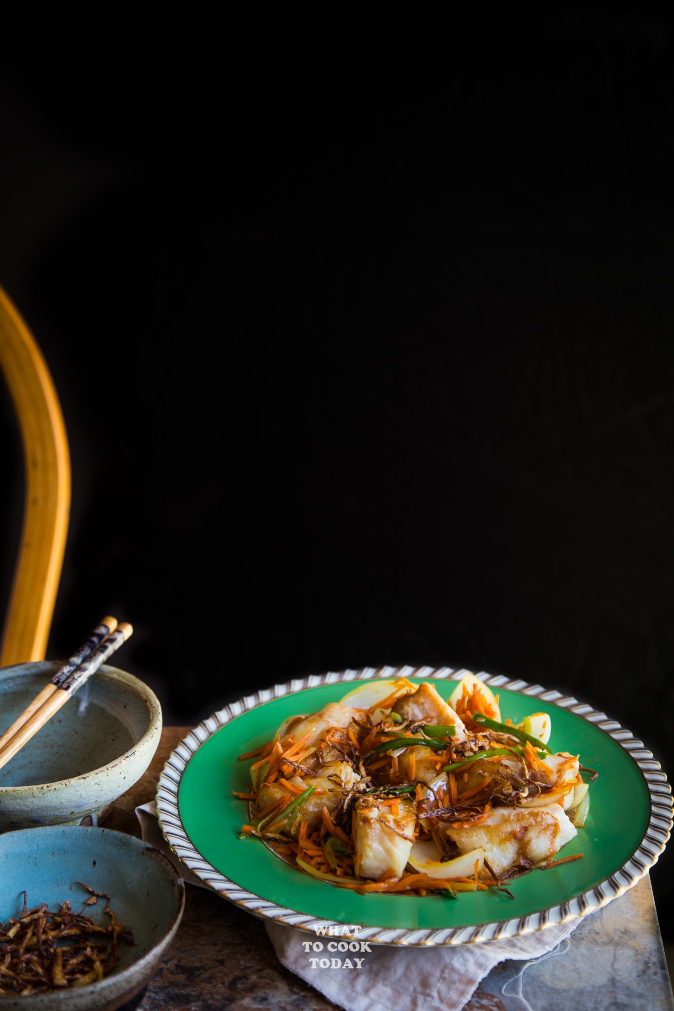 Pan-fried Cod Fish with Crispy Ginger - What To Cook Today