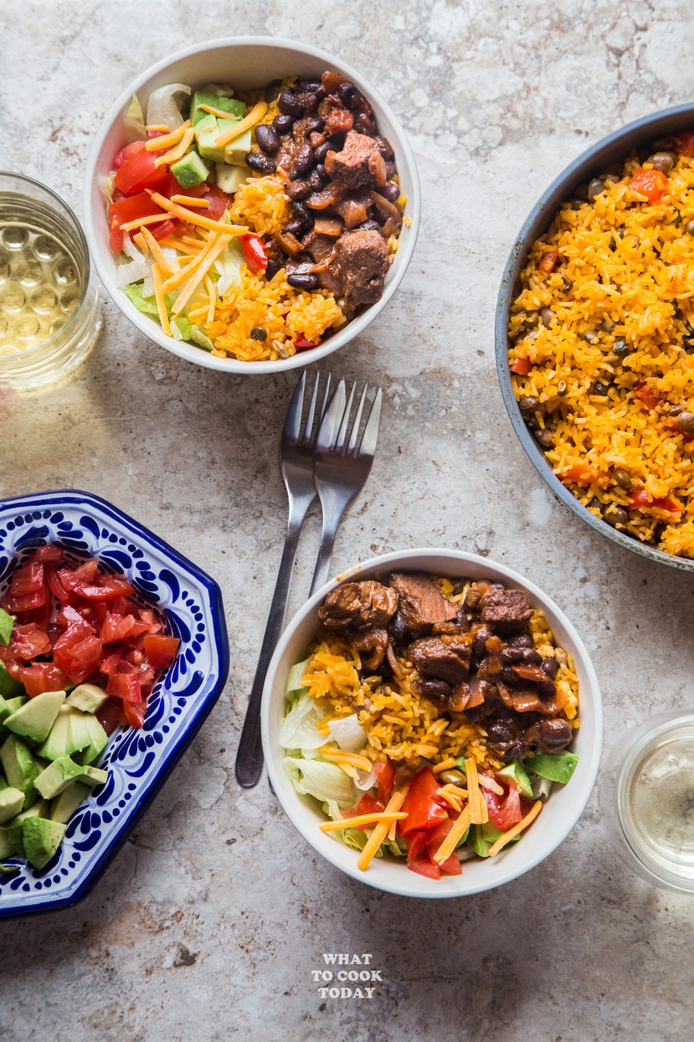 Barbacoa Pigeon Peas Rice Salad Bowl - What To Cook Today