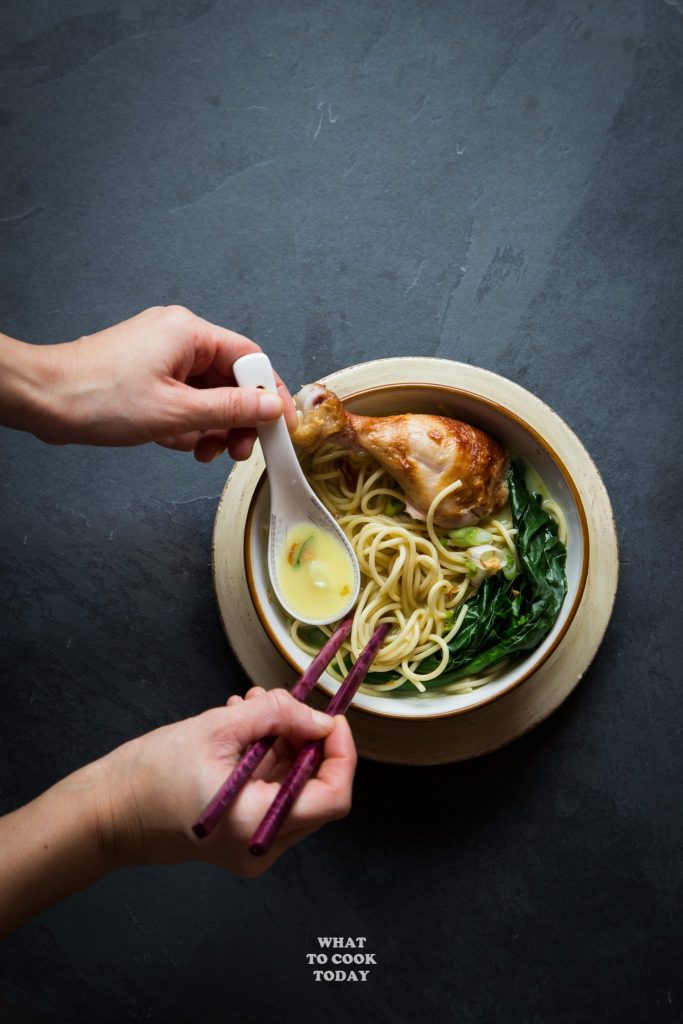 Speedy Rotisserie Chicken Noodle in Coconut Lemongrass Soup What To Cook Today