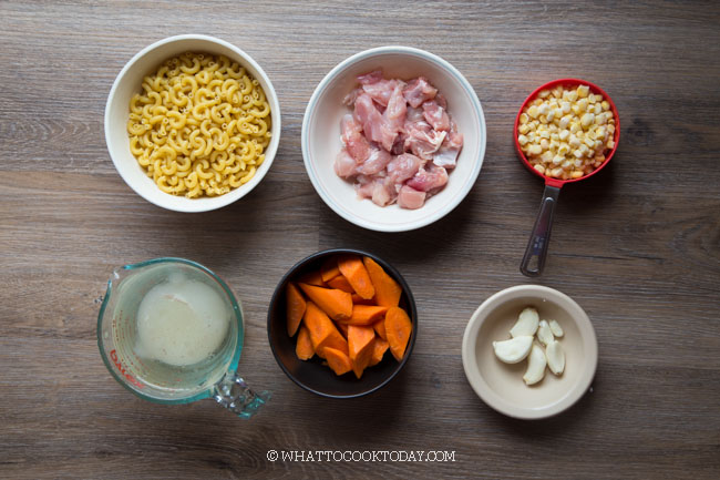 Super Easy Asian Chicken Macaroni Soup (Instant Pot or Stove-top)