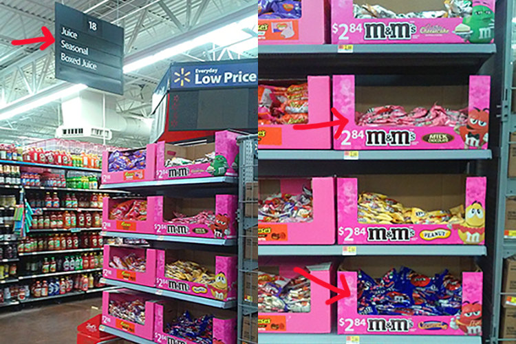 M&M Valentine's day at walmart