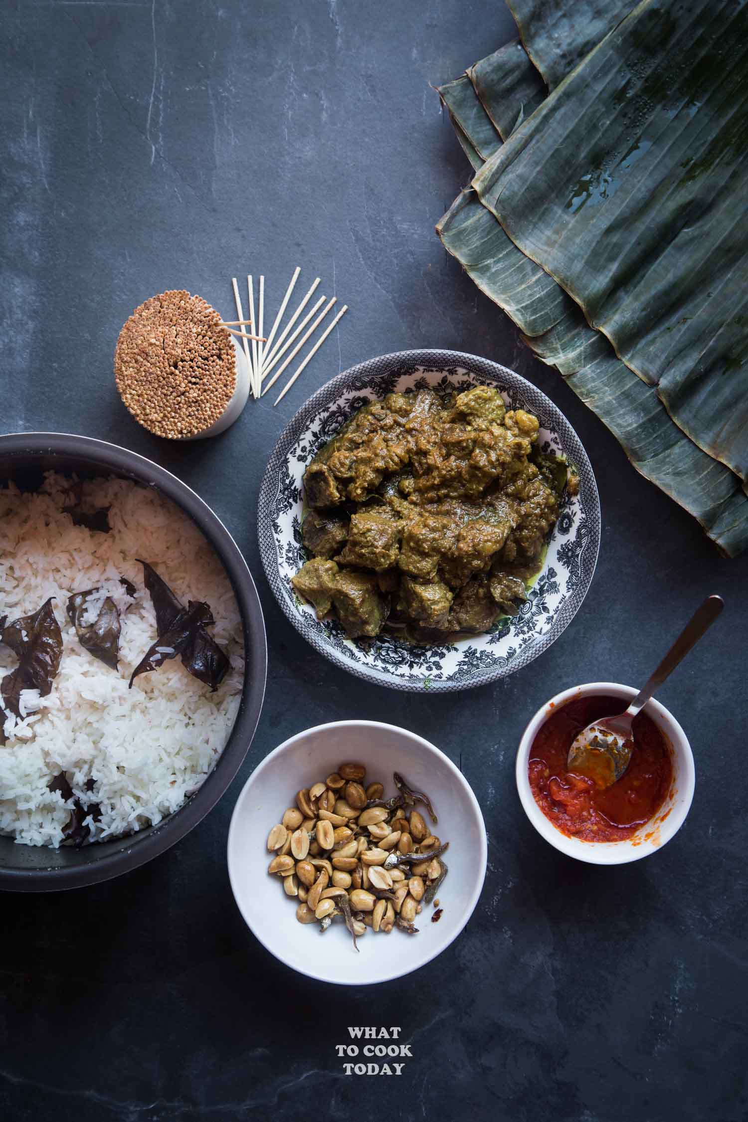 Nasi Bakar Bumbu Rendang (Indonesian Rendang Grilled Rice