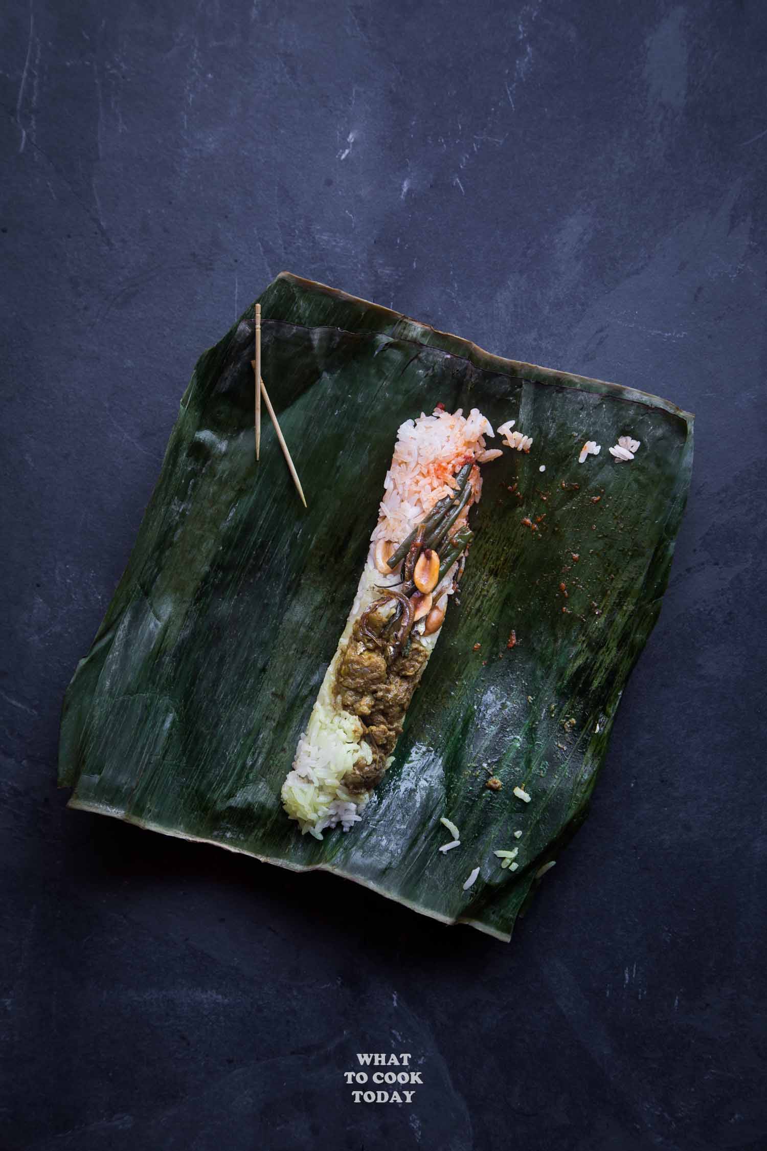  Nasi  Bakar  Bumbu  Rendang Indonesian  Rendang Grilled Rice 