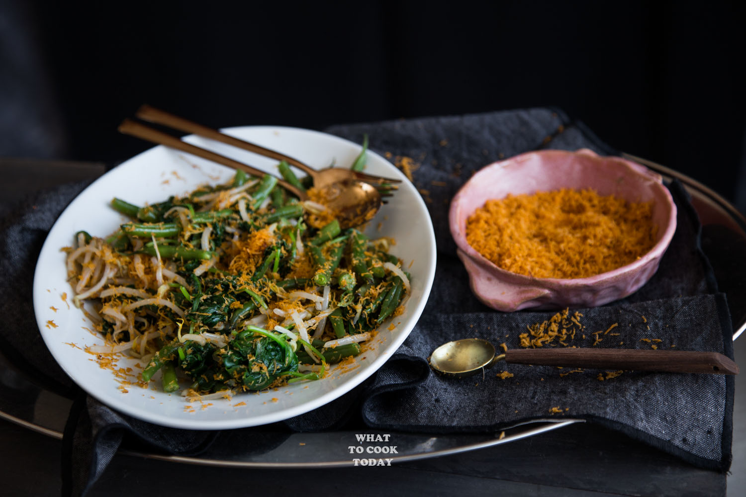 Urap Sayur (Salad with Spiced Grated Coconut Topping) #AsianSaladFeast #glutenfree #vegan