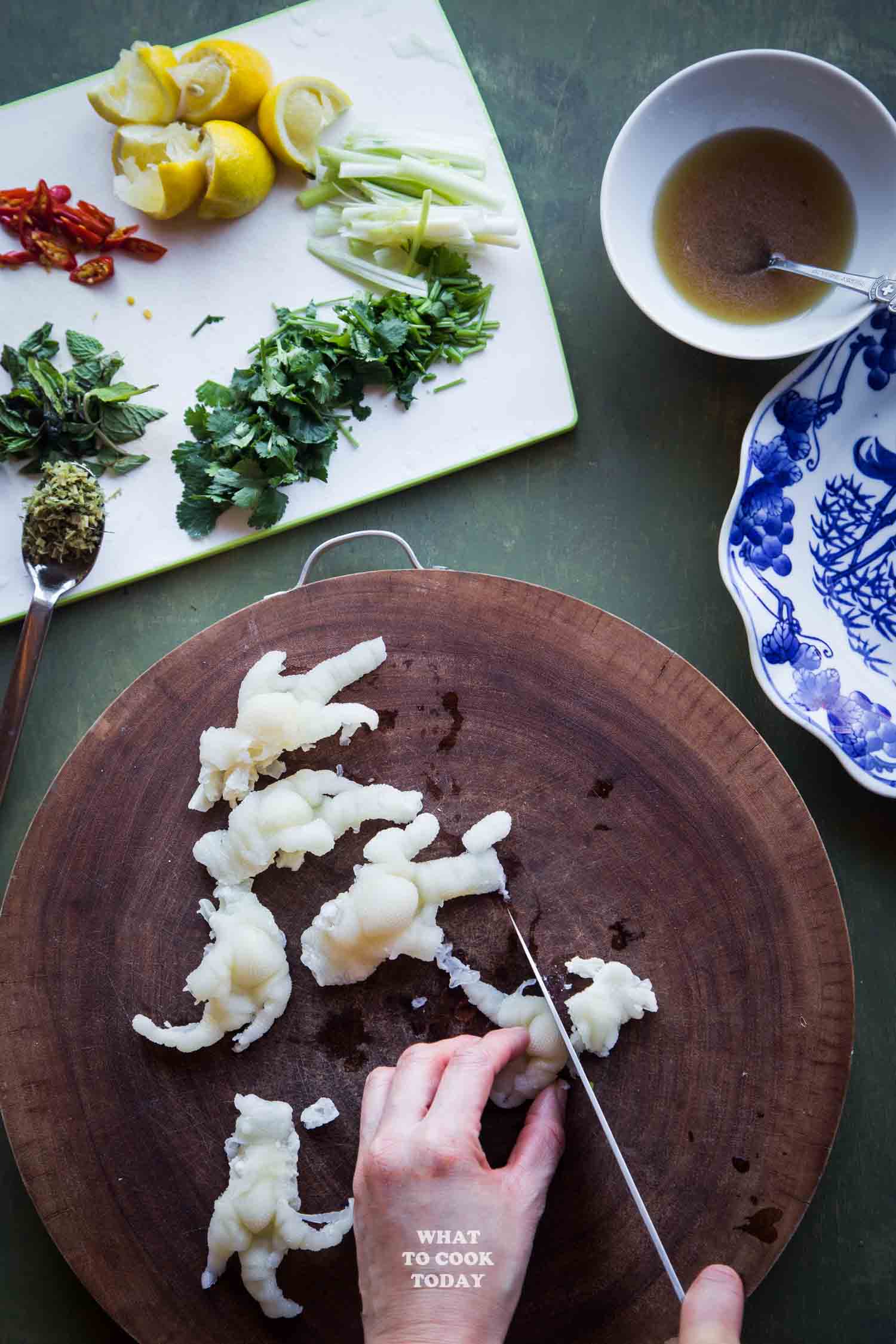 Lao Boneless Chicken Feet Salad (Yum Tien Gai)