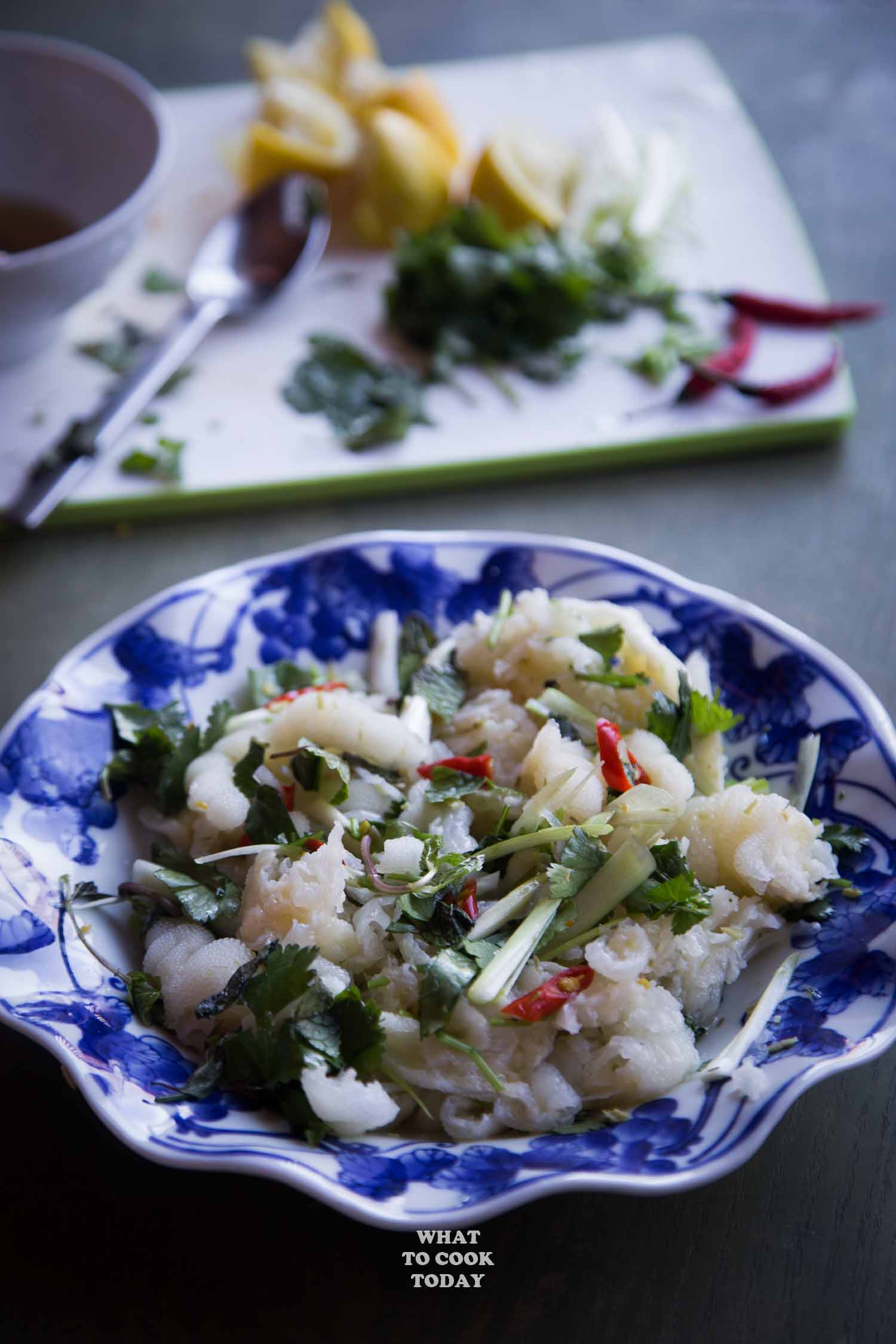 Lao Boneless Chicken Feet Salad (Yum Tien Gai)