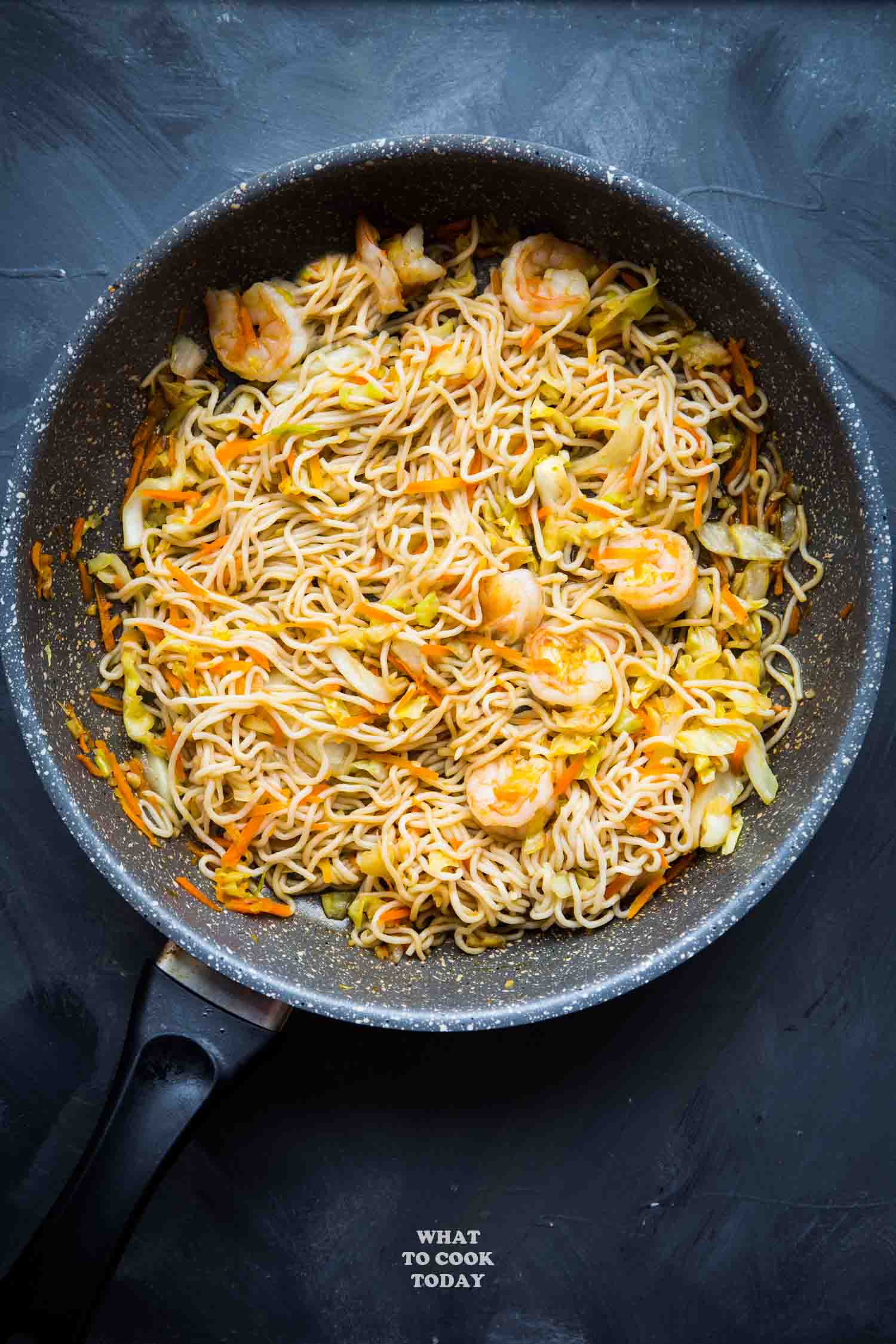 15-minute Stir-fried Shrimp Shirataki Noodles - What To Cook Today