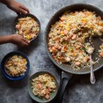 Easy One-Pan Miso Ginger Salmon Fried Rice