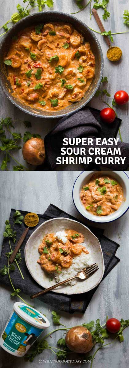 Super Easy Sour Cream Shrimp Curry - What To Cook Today