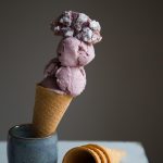 Ube Coconut Ice Cream (with Ube Crinkle Cookies)