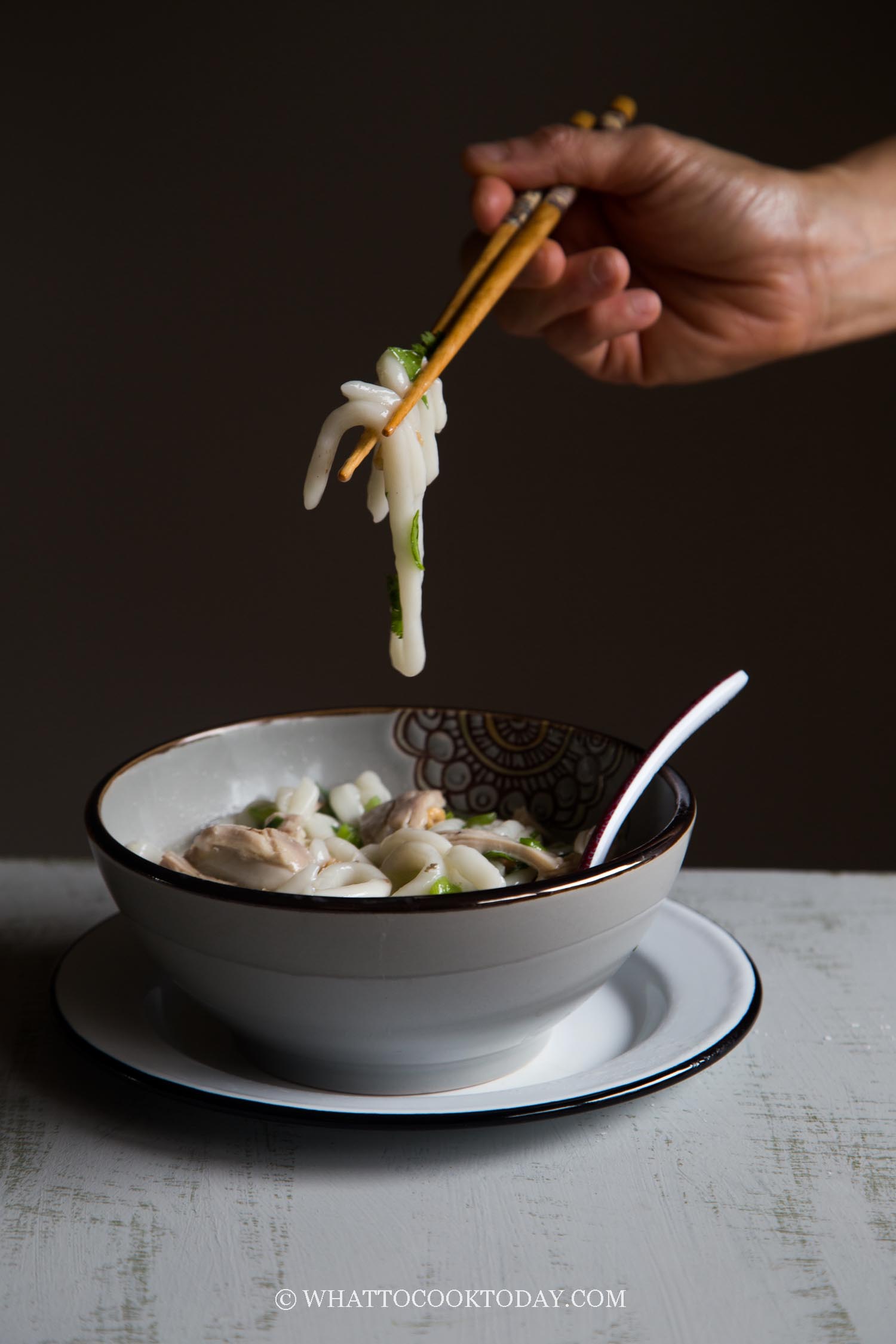 Khao Piak Sen (Lao Tapioca Noodle Chicken Soup)