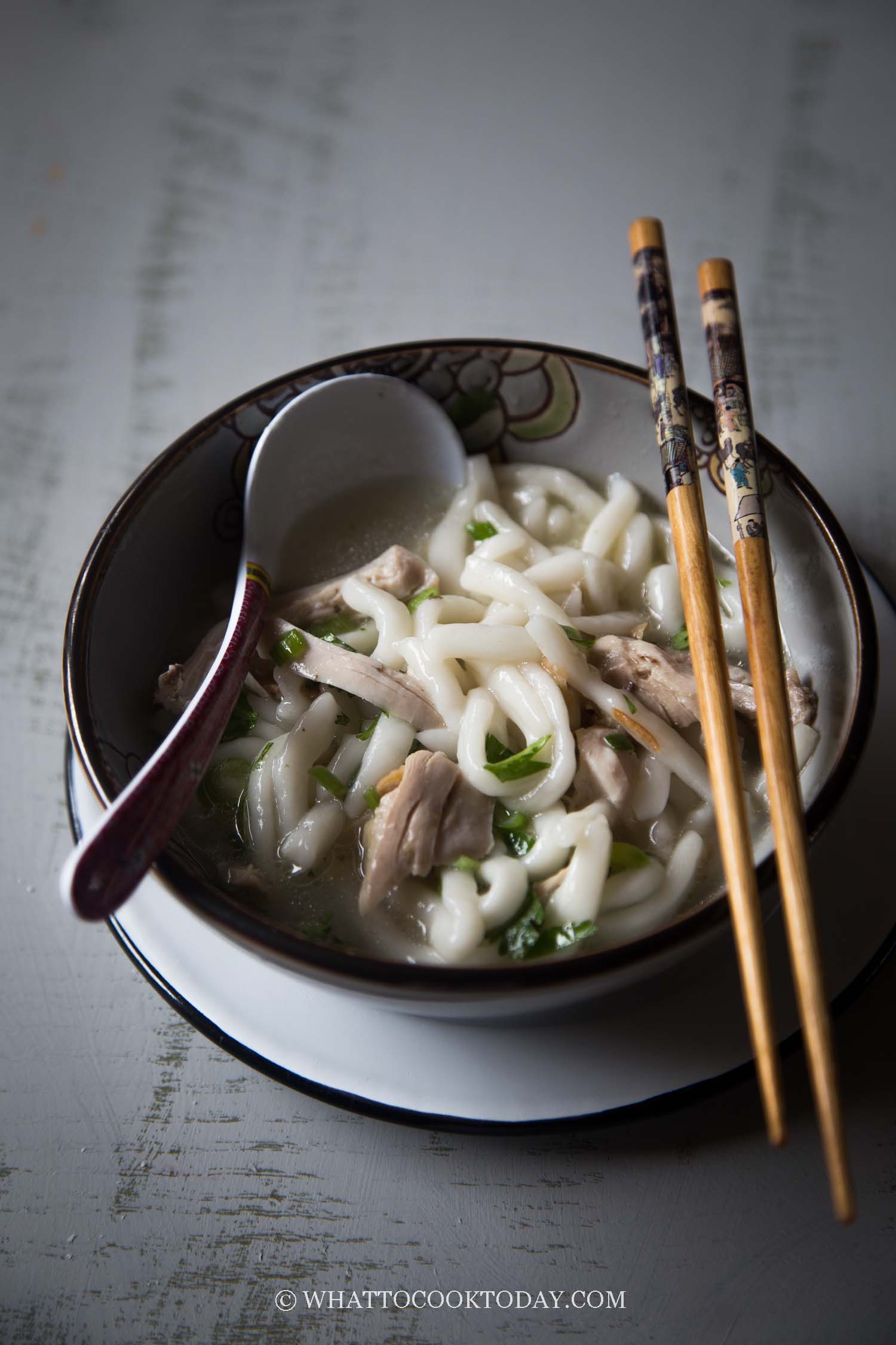 Khao Piak Sen (Lao Tapioca Noodle Chicken Soup)