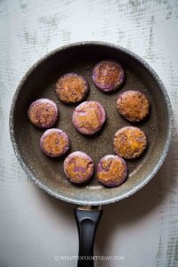 Okinawan Purple Sweet Potato Mochi Cakes with Peanut Fillings
