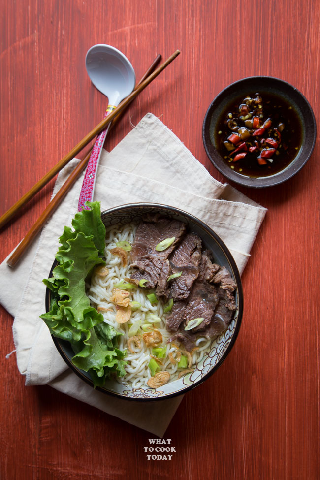 Pressure Cooker Beef Shank Noodle Soup