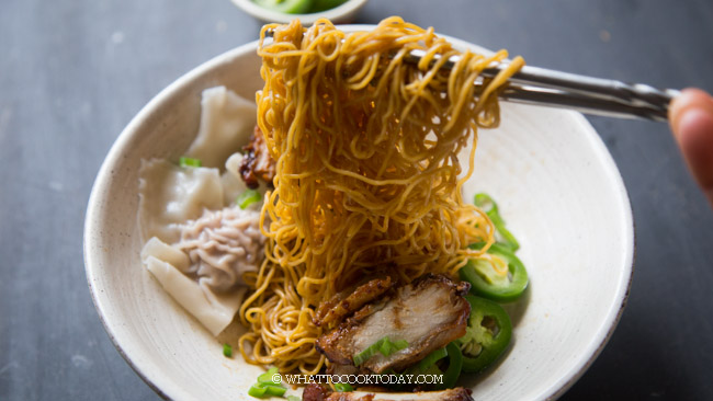 Dry Wonton Noodles Kon Lo Wantan Mee What To Cook Today