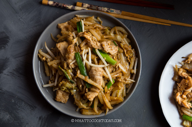 How To Make Cambodian Lort Cha Stir fried Rice Pin Noodles